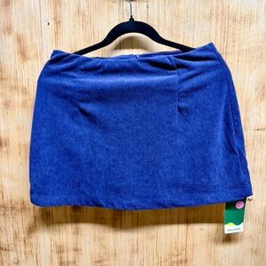 Halara Women's Royal Blue Ribbed Skort NWT